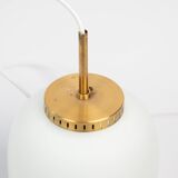 Pair of danish vintage Kina pendant lamps by Bent Karlby, Lyfa, 1946