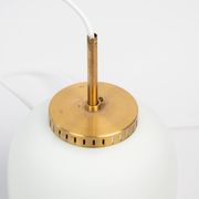Pair of danish vintage Kina pendant lamps by Bent Karlby, Lyfa, 1946