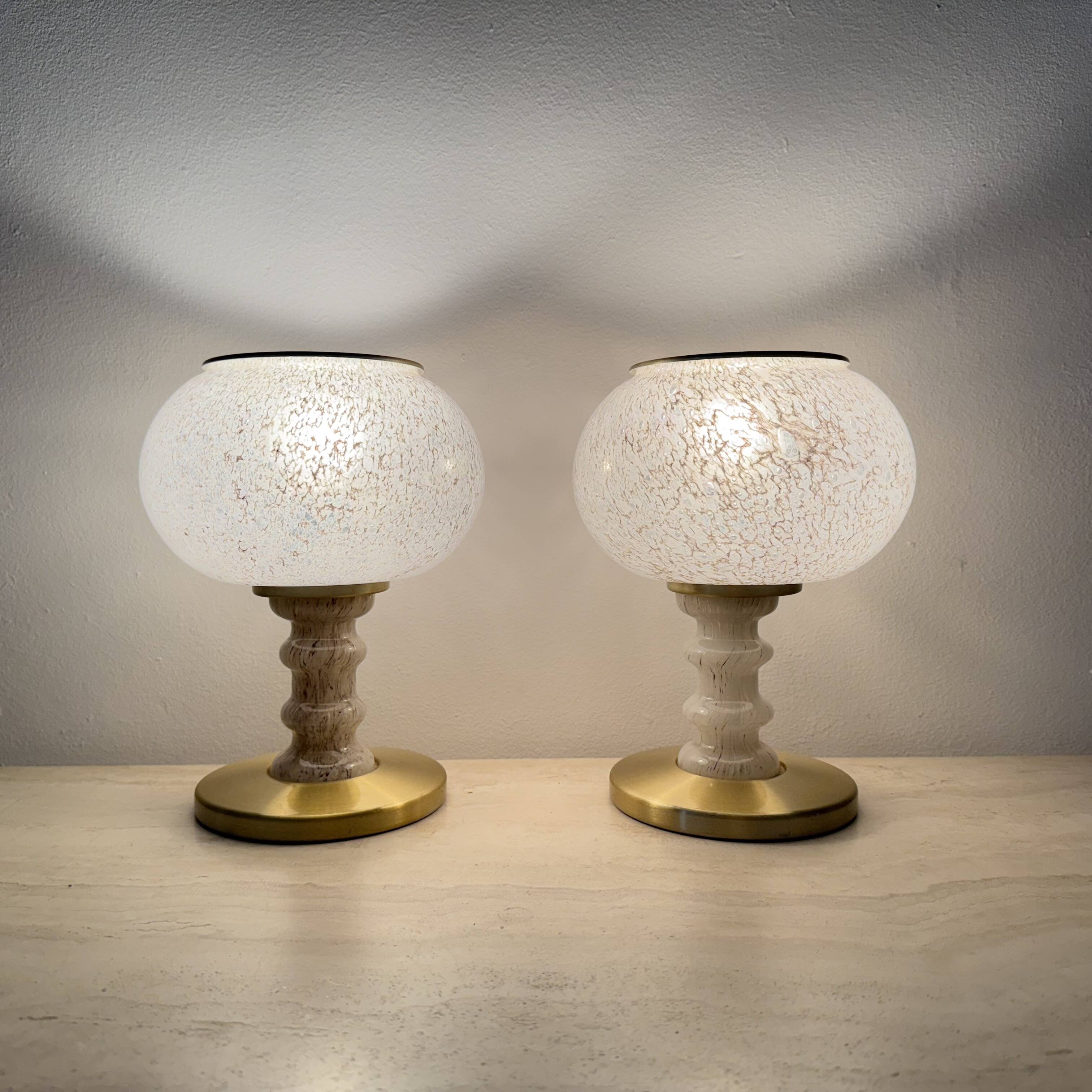 Lot de 2 lampes de table Doria leuchten, années 1970, Allemagne