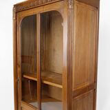 Art Deco walnut display cabinet, France, Circa 1920