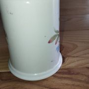Vintage ceramic sugar bowl with fruit decoration – 1950s