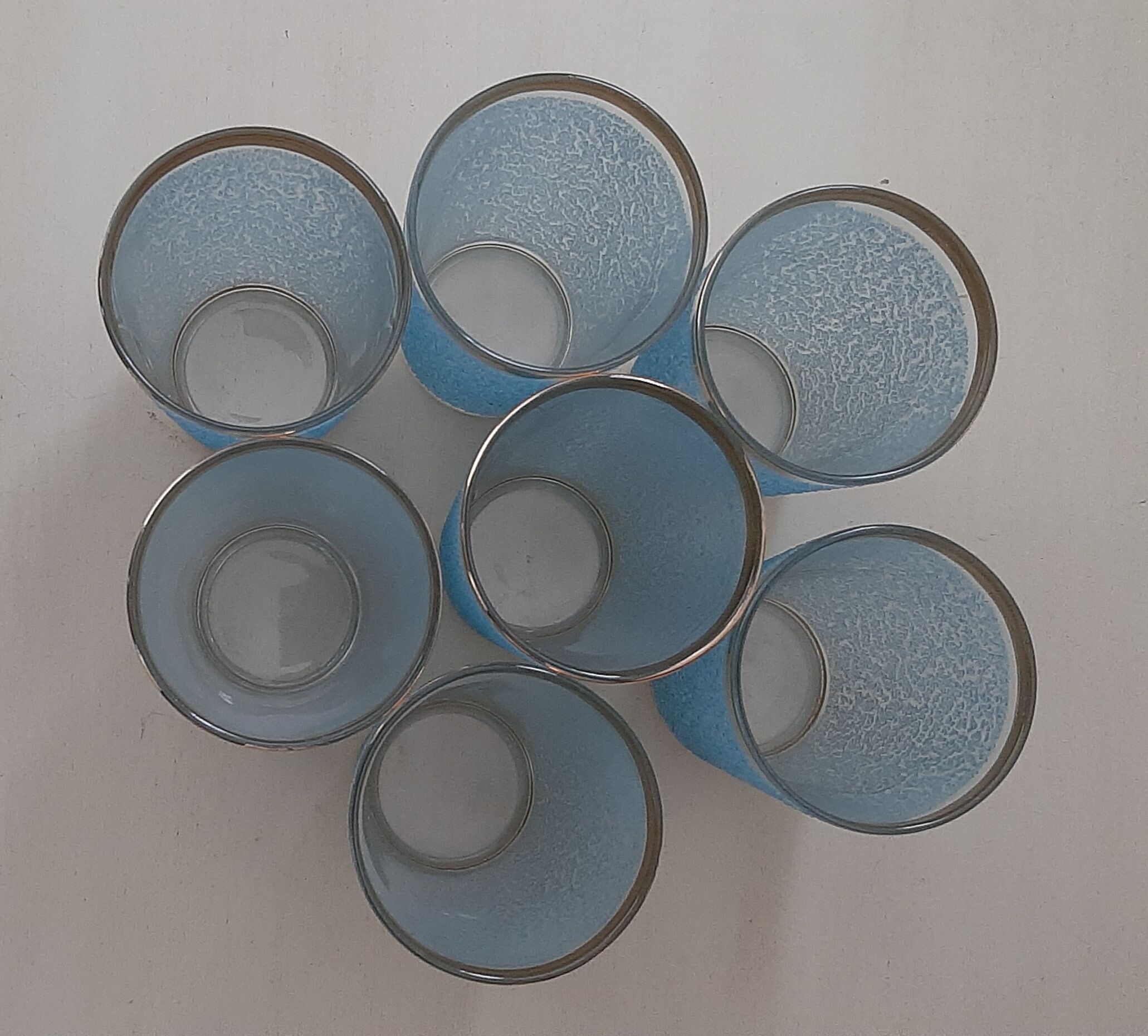 Support and glass for orangeade