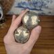 Indian Kutch 800 Silver Open Salt Cellar Pair of 800 Silver Salt Cellars