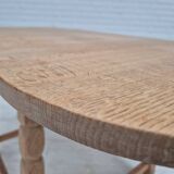 1970s, Danish foldable side table, solid oak wood, original condition.