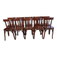 Suite de 10 chaises de Bistrot vintage années 1970