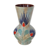 Vintage hand painted ceramic vase