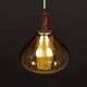 Glass pendant lamp, Danish design, 1970s, production: Denmark