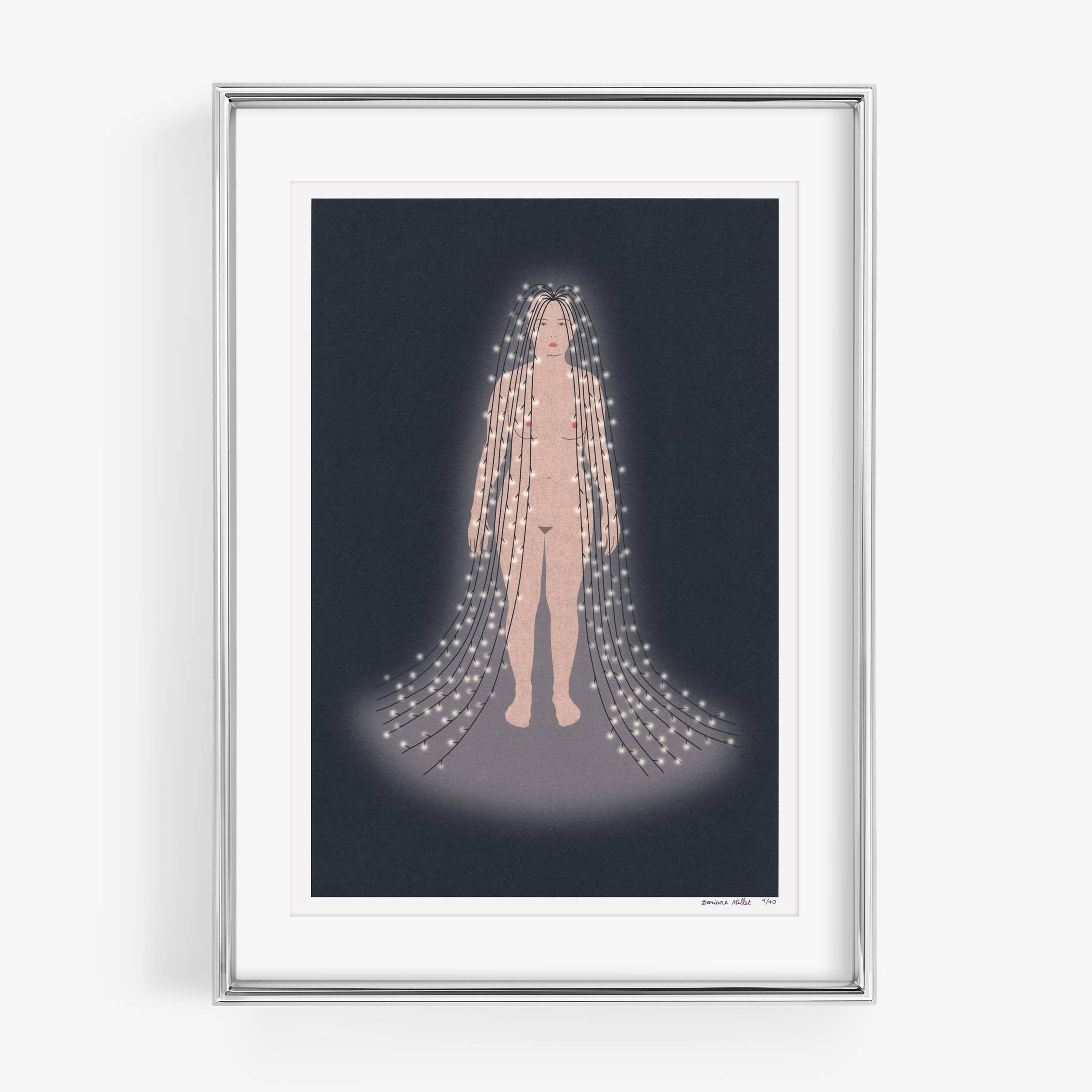 The Garland Woman, 13x18 cm, signed limited edition