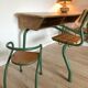 4 chaises d'école maternelle de Jacques Hitier, années 50