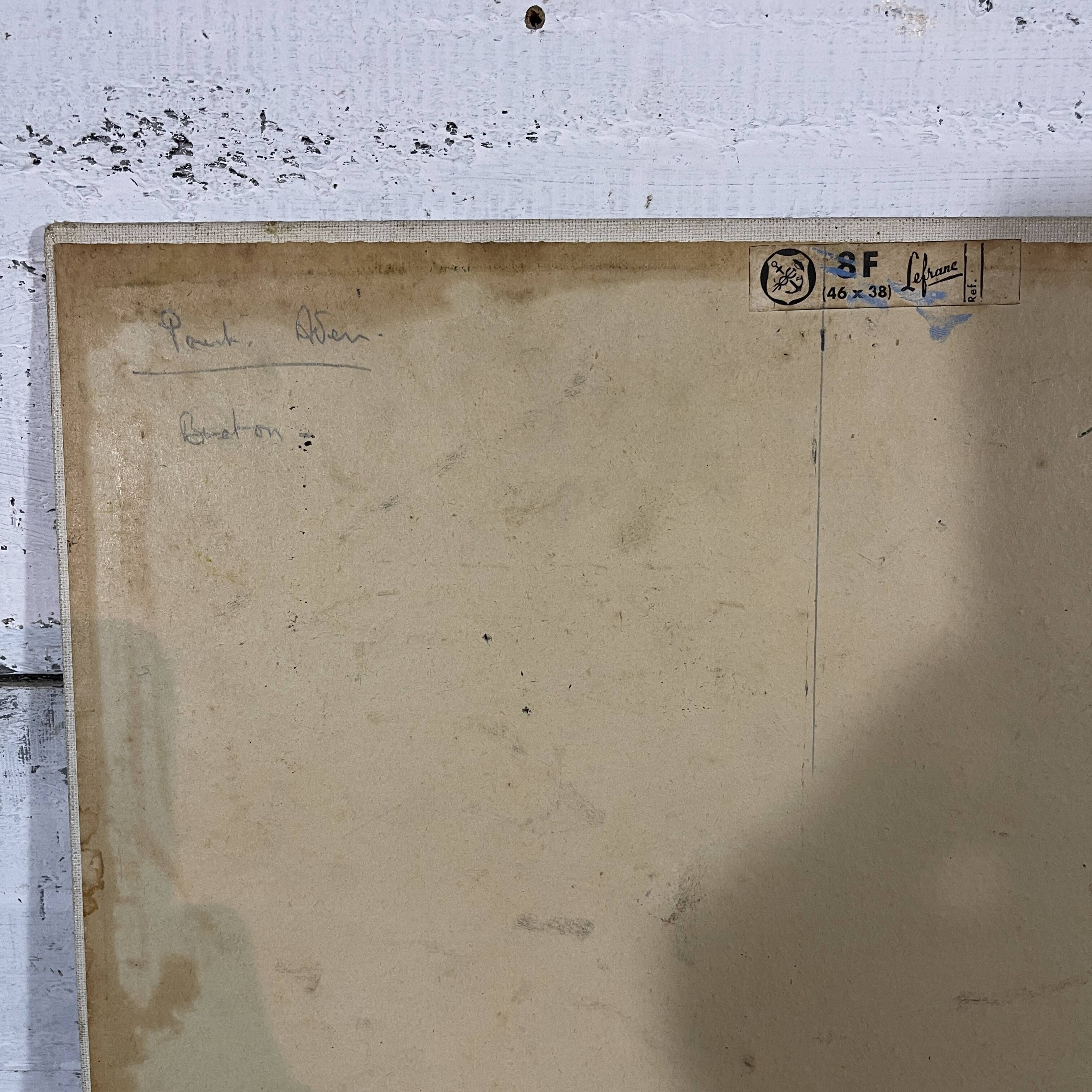 Breton landscape, oil on cardboard