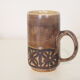 Set of 4 vintage mid century brutalist tea mugs by David Sharp
