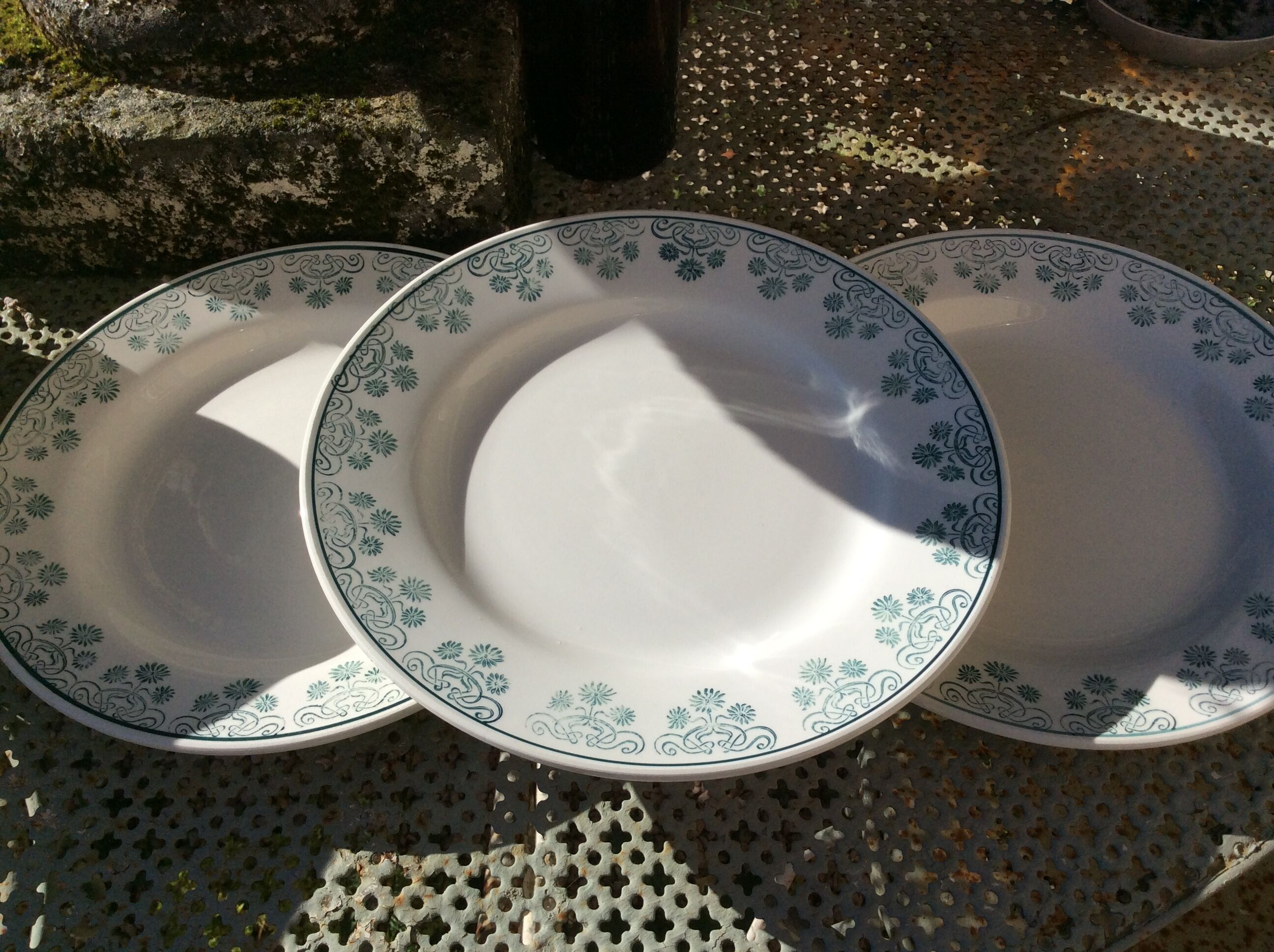 15 flat plates Digoin Sarregnemine