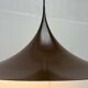 Mid-Century Modern Space Age Danish Brown Semi Pendant Lamp by Claus Bonderup and Torsten Thorup for Fog & Mørup, 1960s