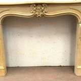 Louis XV style fireplace in natural stone XX century