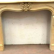 Louis XV style fireplace in natural stone XX century