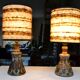 Pair of bedside lamps by Jean-Claude Courjault, ceramic, 1970s.