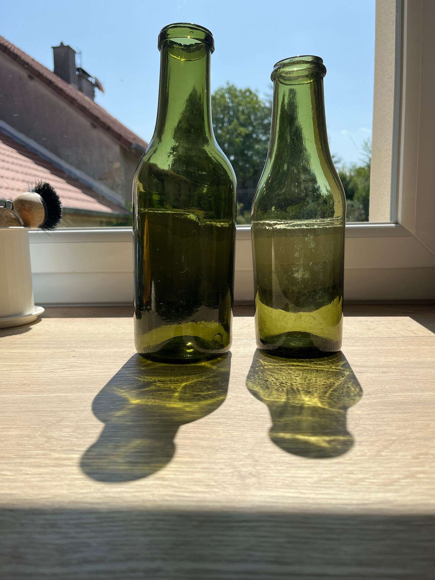 Set of 4 vintage bottle vases