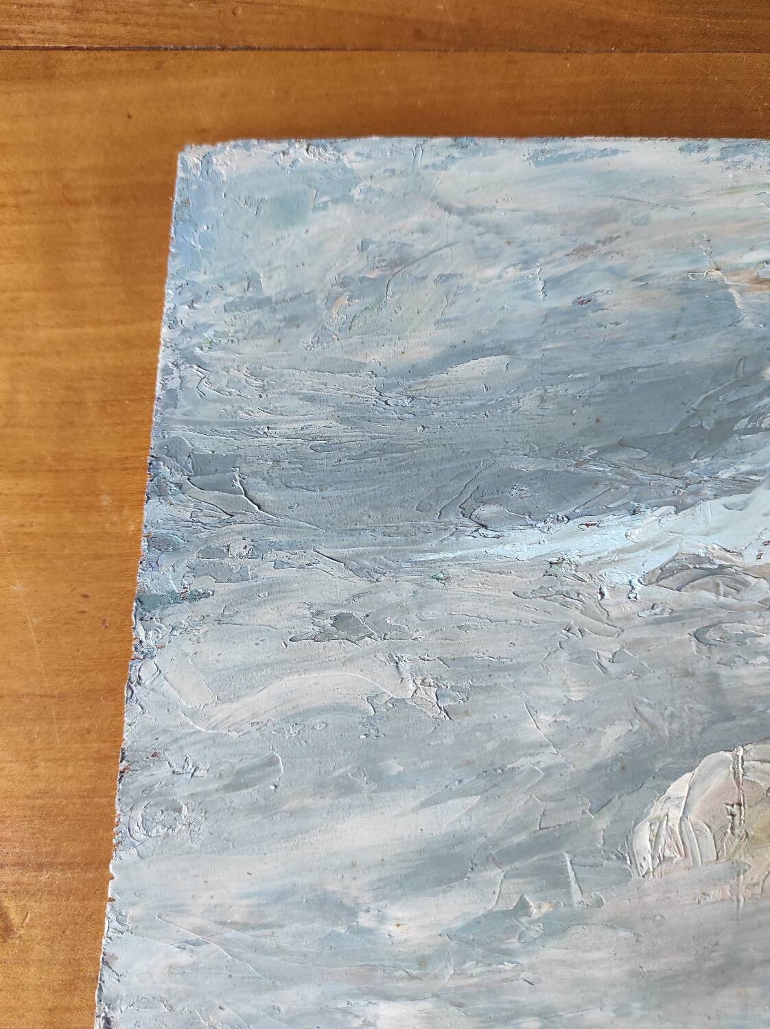 Riverside landscape painting (signed Chevalier)