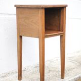 Wooden nightstand, vintage bedside table, sofa end table