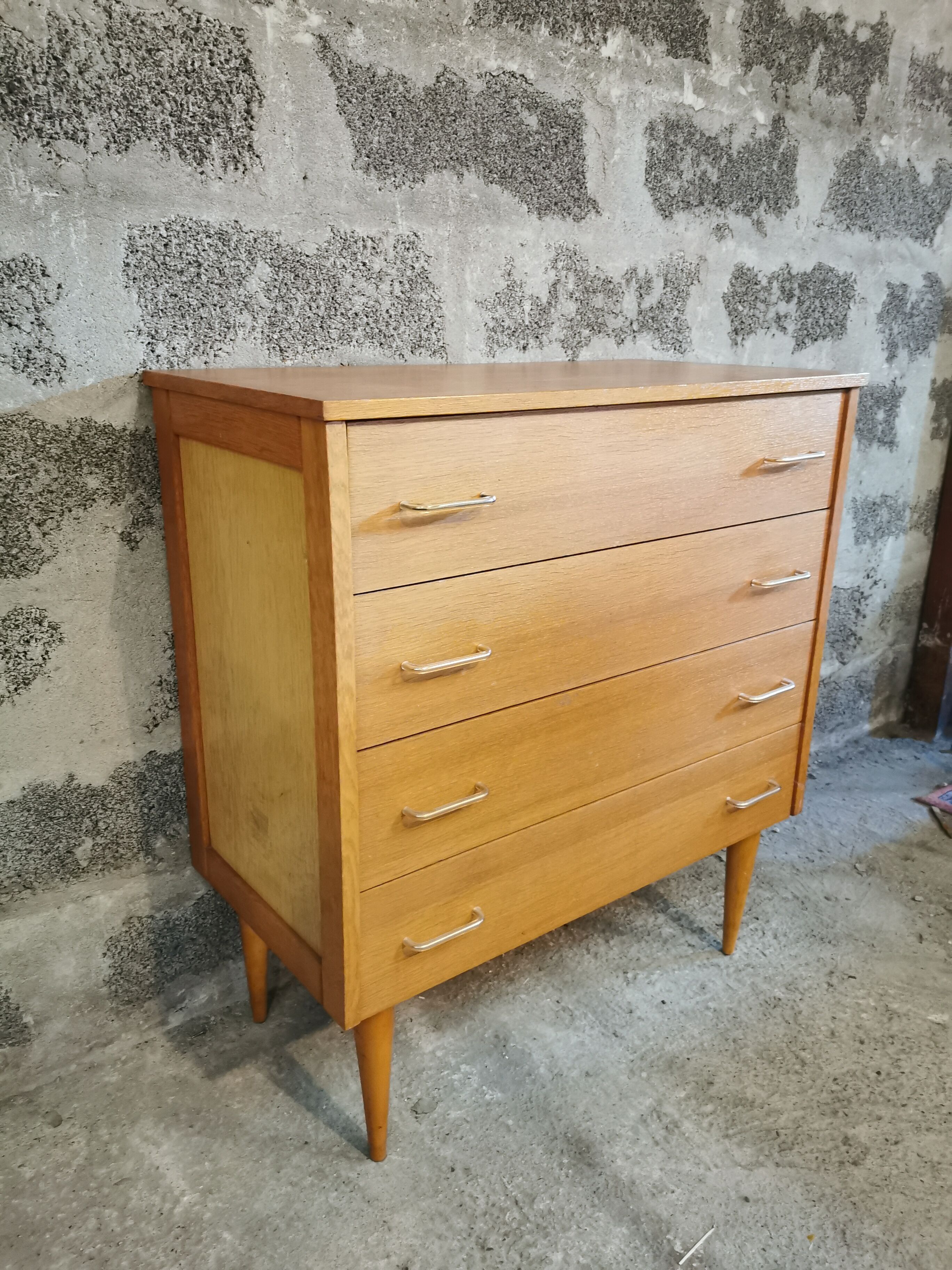 Vintage dresser tapered feet