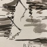 Watercolor seaside