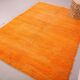 Tapis marocain vintage orange 174 x 255 cm - Tapis en laine berbère - Tapis fait main