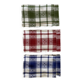 6 grandes serviettes de table - Style pensionnat - coton : 50x50 cm
