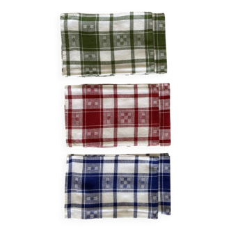 6 large napkins - Boarding school style - cotton: 50x50 cm