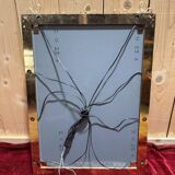 Gold metal bathroom mirror