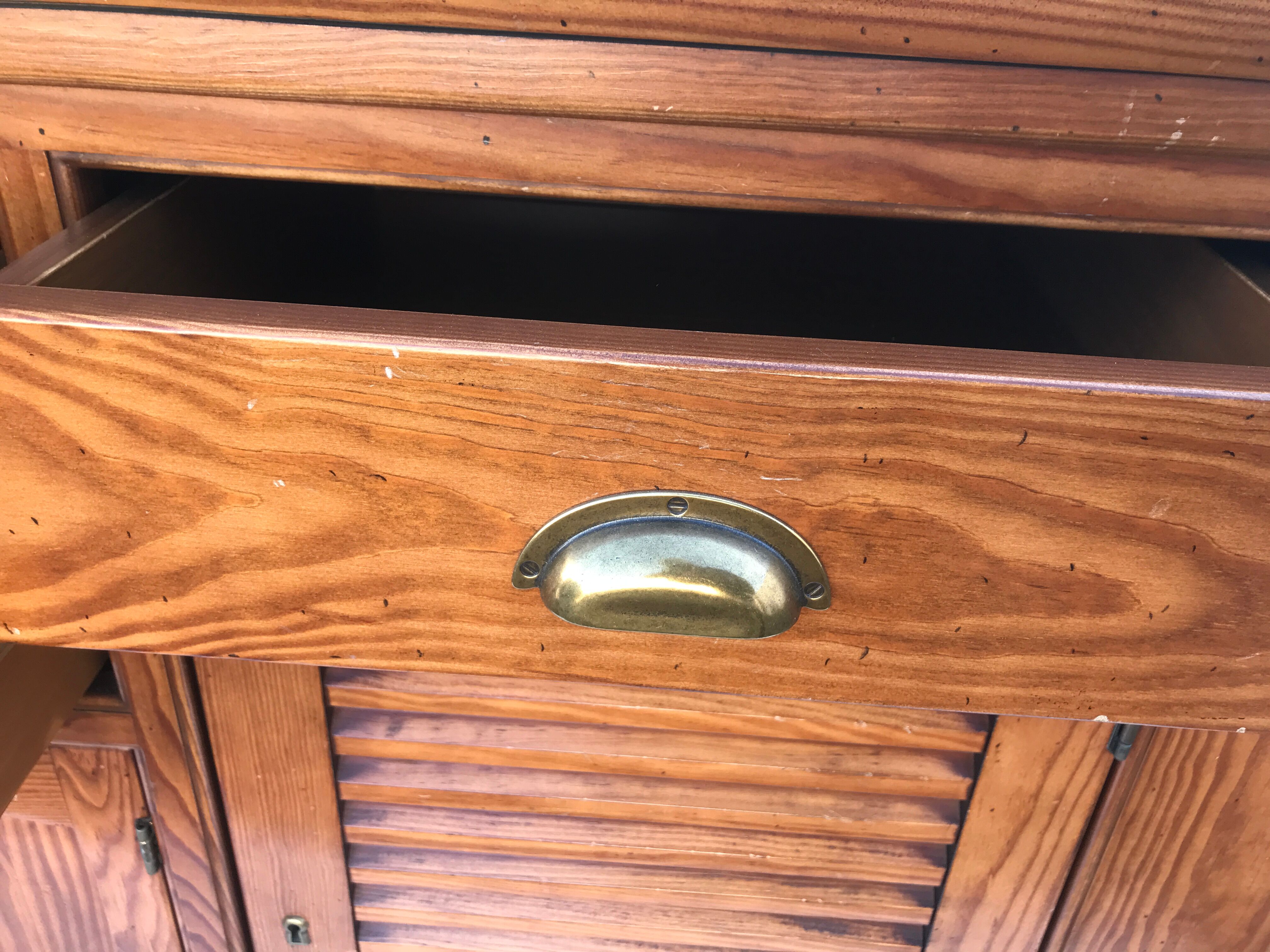 Sideboard louvers and drawers