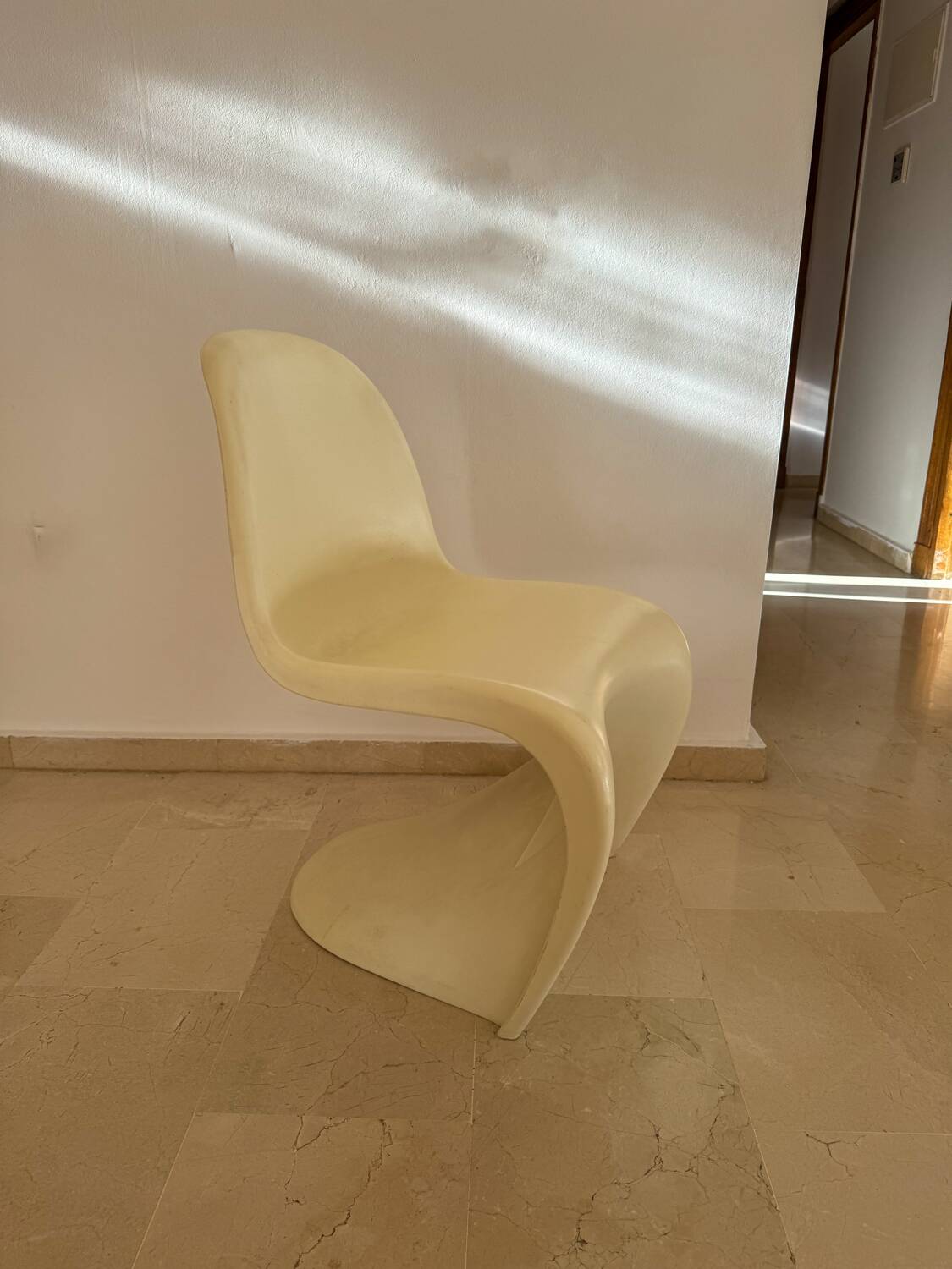 Panton style plastic designer chair