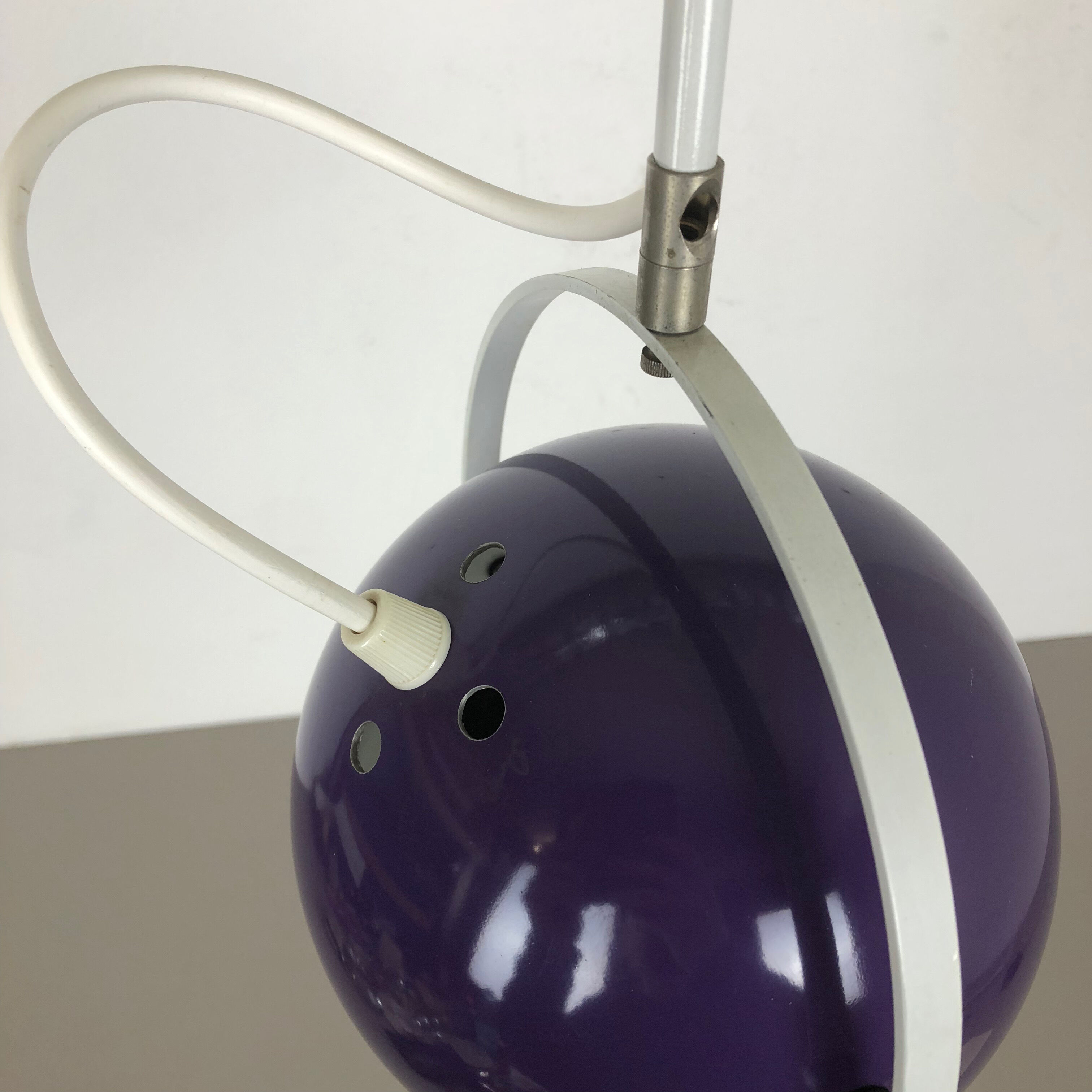 Adjustable Pop Art  Hanging Light with Purple Spot, Germany, 1970s