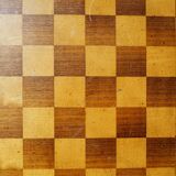 Wooden chessboard table