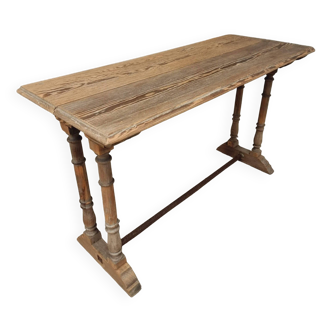 Table de bistro antique table d'appoint table de jardin française 48 x 118 cm