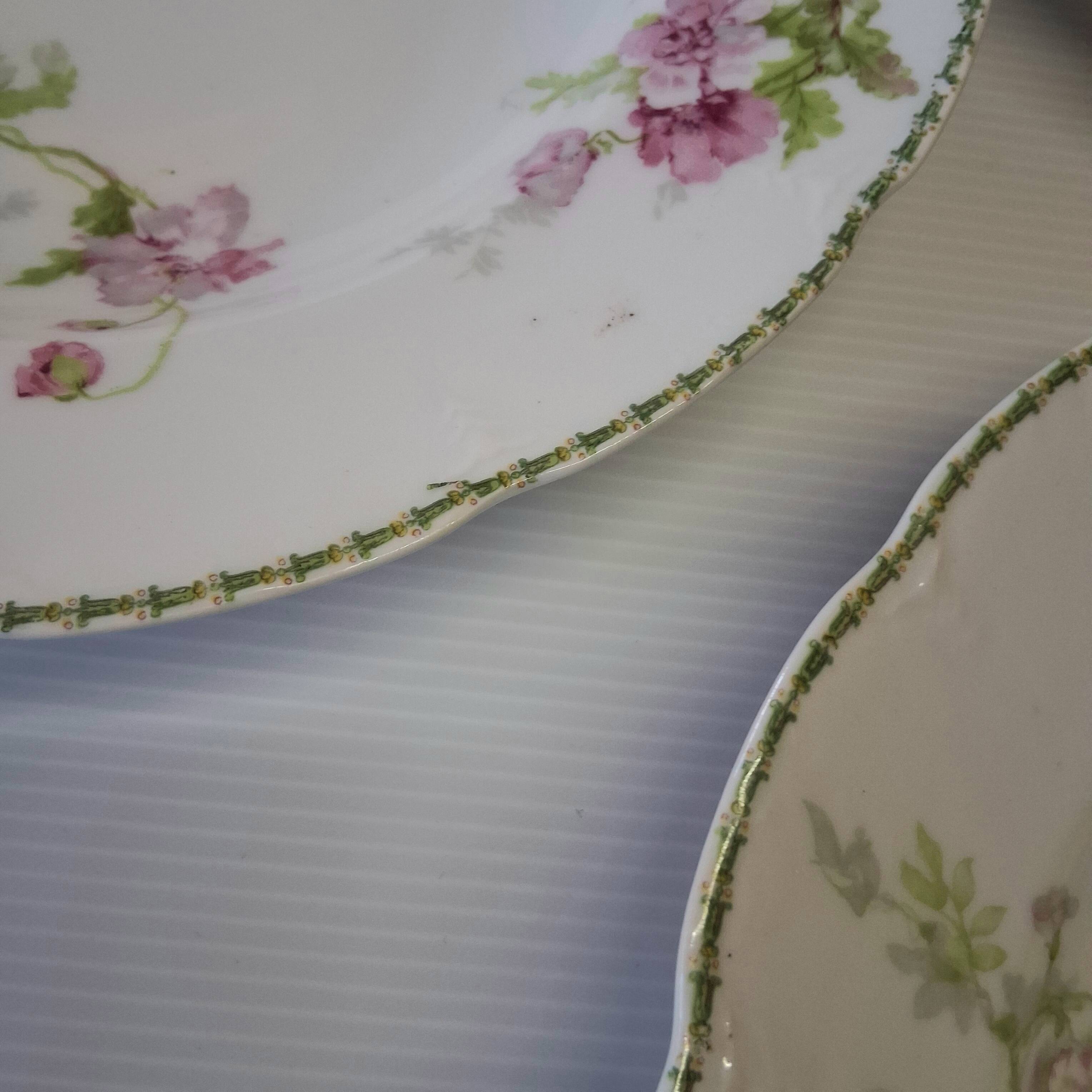6 deep plates in Limoges porcelain in very good condition.