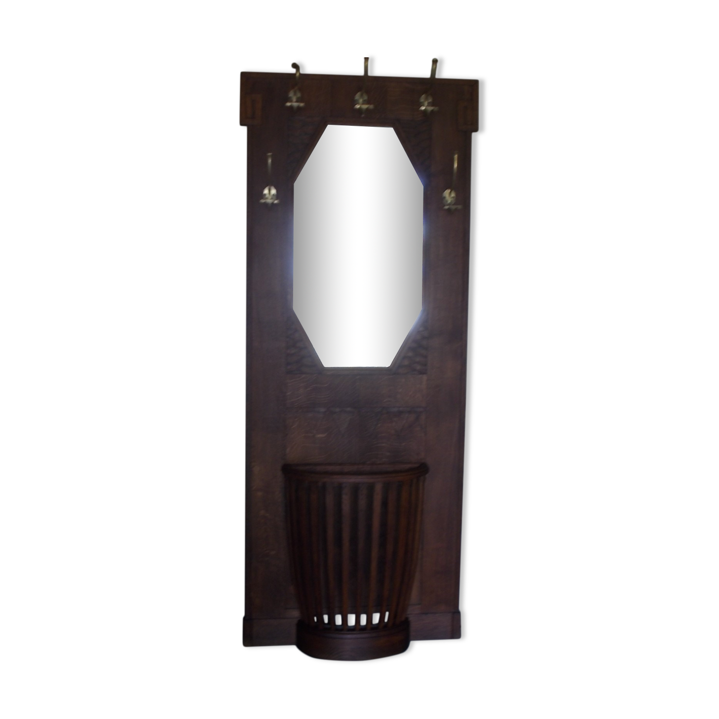 Art Deco coat rack wardrobe