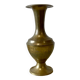 Engraved brass vase