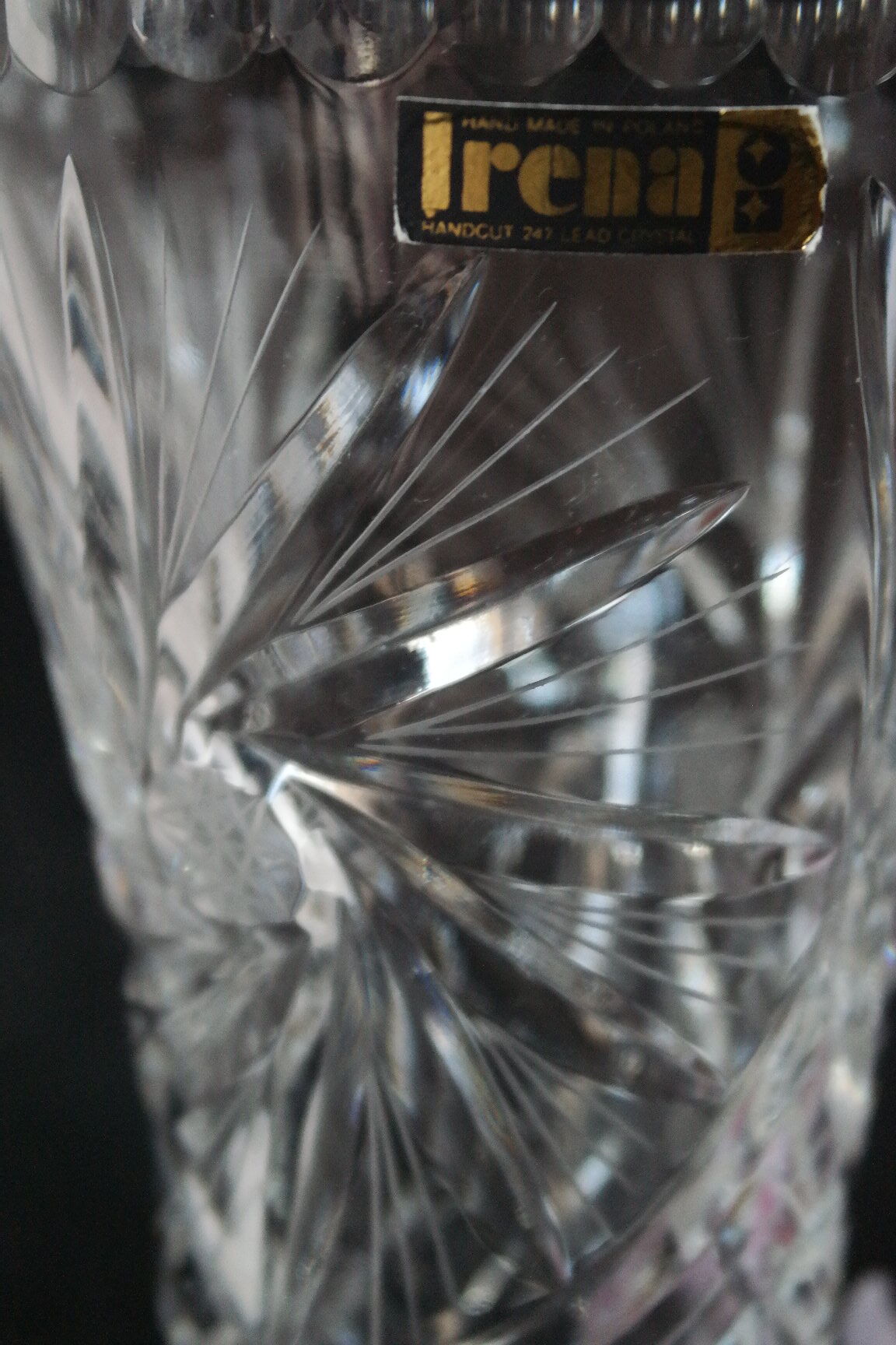 Irena poland crystal vase