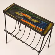 Ceramic tile magazine rack by Belarti
