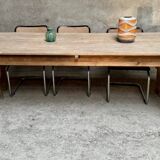Large farm table solid wood draper table Length 240 cm