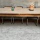 Grande table de ferme table de drapier en bois massif Longueur 240 cm