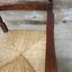 Vintage armchair in ash and cane