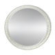 Miroir Mural Rond Facetté Effet Optique Cristal Arte Exceptionnel, Italie, Années 1960