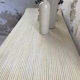 70s tropicalist rattan console