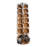 Genuine traditional Awalé made of carved solid wood.