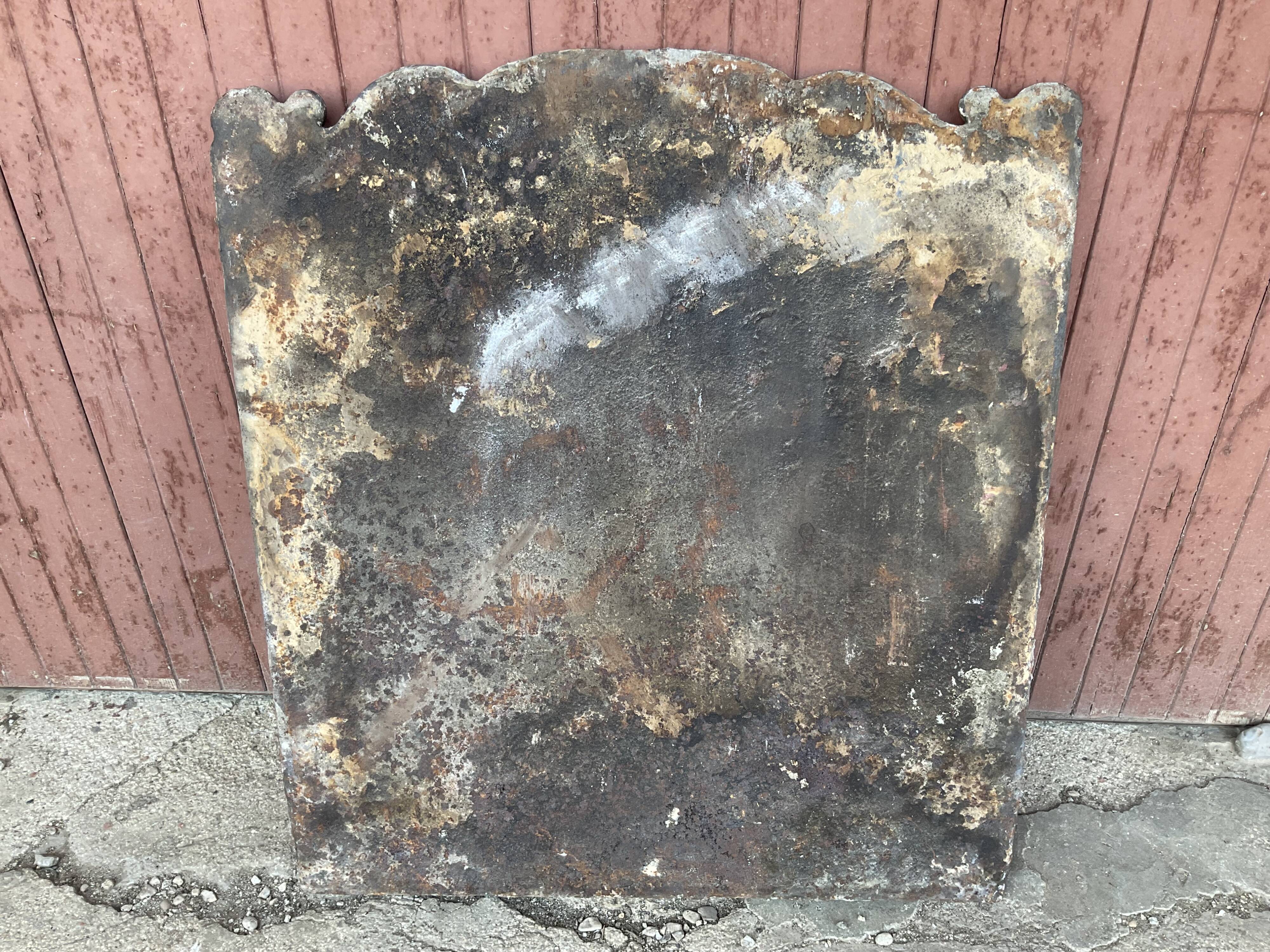 Fireplace plate