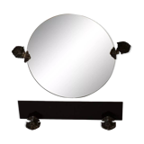 bathroom set round mirror and shelf