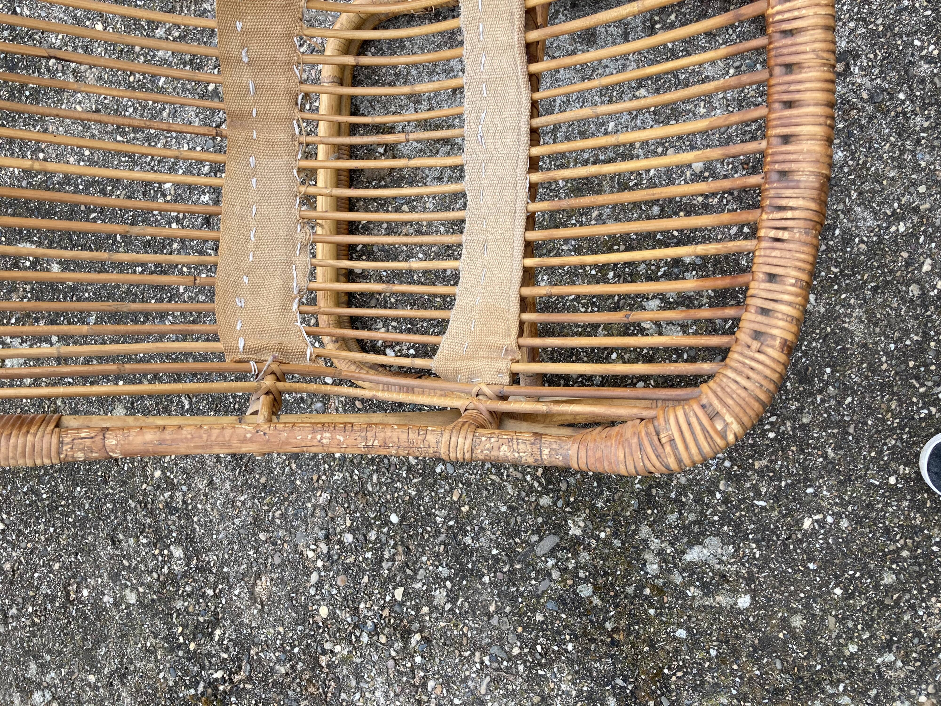 Large rattan chair back