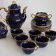 Painted porcelain tea and coffee service, mid-20th century, Poland, 1960.