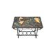 Table d'appoint vintage avec plateau en marbre mosaïque, années 1970